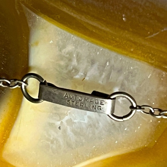 Natural Desert Jasper Stone Pendant with Sterling Silver Chain - Picture 4 of 4